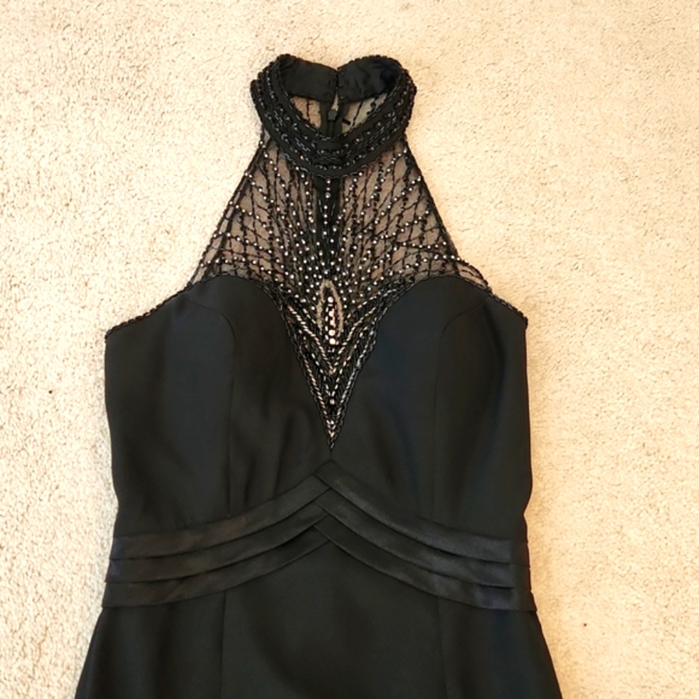 💥Alyce Designs vintage black dress with beads 3